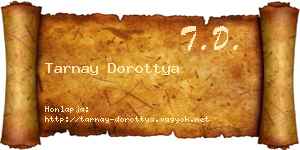 Tarnay Dorottya névjegykártya