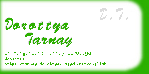 dorottya tarnay business card